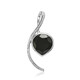 Pendentif en argent et Onyx noir (MONOSONO COLLECTION)