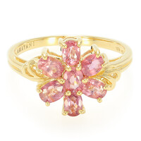 Bague en or et Saphir Padparadscha non chauffé (AMAYANI)