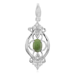 Pendentif en argent et Chrysoprase impériale