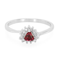 Bague en argent et Tourmaline rouge de Sapo