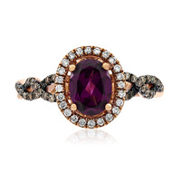 Bague en or et Grenat Rhodolite