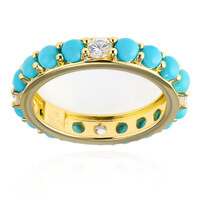 Bague en argent et Turquoise Sleeping Beauty