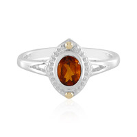 Bague en argent et Citrine Madère (Granulieren)