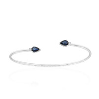 Bracelet en or et Saphir bleu de Ceylan