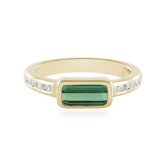 Bague en argent et Tourmaline verte de Benedito