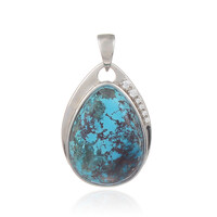 Pendentif en argent et Chrysocolle