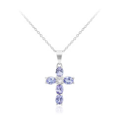 Collier en argent et Tanzanite