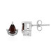 Boucles d'oreilles en argent et Zircon rose