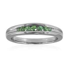 Bague en argent et Grenat Tsavorite du Kenya