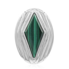 Pendentif en argent et Malachite