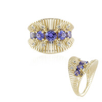 Bague en or et Tanzanite AAA (Ornaments by de Melo)