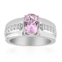 Bague en argent et Kunzite