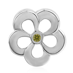 Charm en argent et Saphir jaune