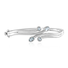 Bracelet en argent et Aigue-marine du Brésil