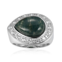 Bague en argent et Agate mousse