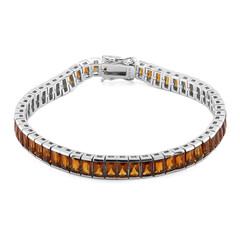 Bracelet en argent et Citrine Madère