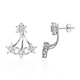 Boucles d'oreilles en argent et Zircon (M de Luca)