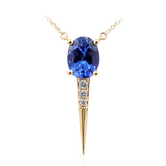 Collier en or et Tanzanite AAA (de Melo)