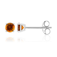 Boucles d'oreilles en argent et Citrine Madère