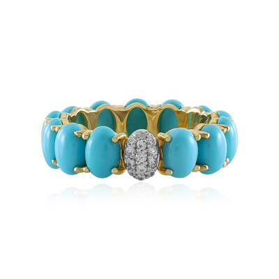 Bague en argent et Turquoise Sleeping Beauty