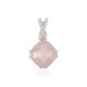 Pendentif en argent et Quartz rose