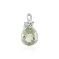 Pendentif en argent et Améthyste verte