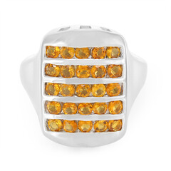 Bague en argent et Citrine