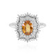 Bague en argent et Zircon mandarine