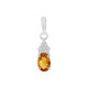 Pendentif en argent et Citrine