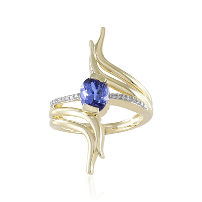 Bague en or et Tanzanite AAA (de Melo)