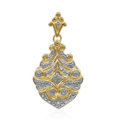 Pendentif en argent et Diamant PK (I)