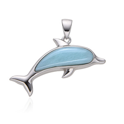 Pendentif en argent et Larimar