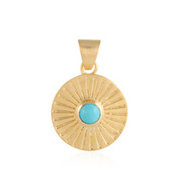 Pendentif en laiton et Turquoise (Juwelo Style)