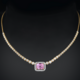 Collier en or et Kunzite AAA (de Melo)