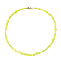 Collier en argent et Opale éthiopienne jaune