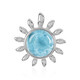 Pendentif en argent et Larimar