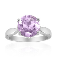 Bague en argent et Fluorite pourpre