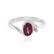 Bague en argent et Grenat Rhodolite (Granulieren)