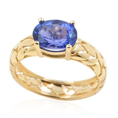 Bague en or et Tanzanite AAA (de Melo)