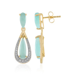 Boucles d'oreilles en argent et Amazonite