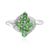 Bague en argent et Grenat Tsavorite