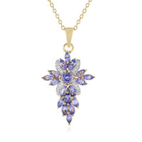 Collier en argent et Tanzanite