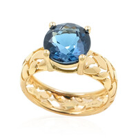 Bague en or et Topaze bleu de Londres (de Melo)