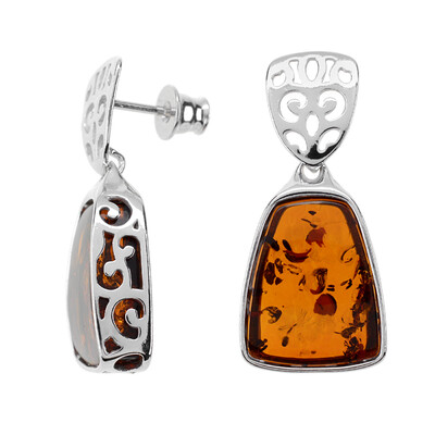 Boucles d'oreilles en argent et Ambre baltique (dagen)