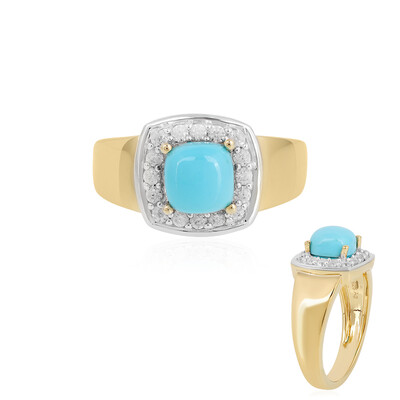 Bague en argent et Turquoise Sleeping Beauty