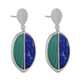 Boucles d'oreilles en argent et Malachite