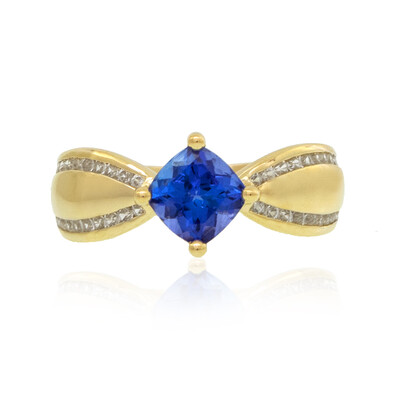 Bague en or et Tanzanite AAA (de Melo)