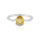 Bague en argent et Citrine