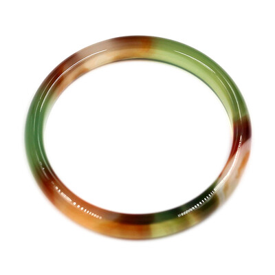 Bague et Agate multicolore