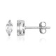 Boucles d'oreilles en argent et Topaze blanche